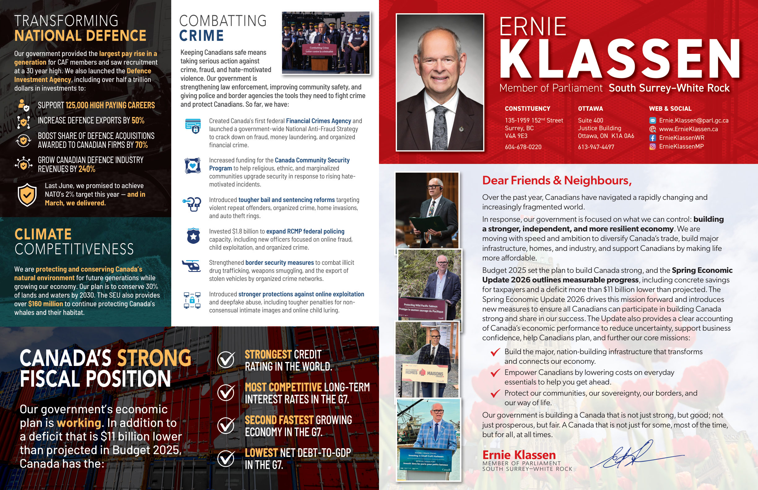Economic Update newsletter, page 1
