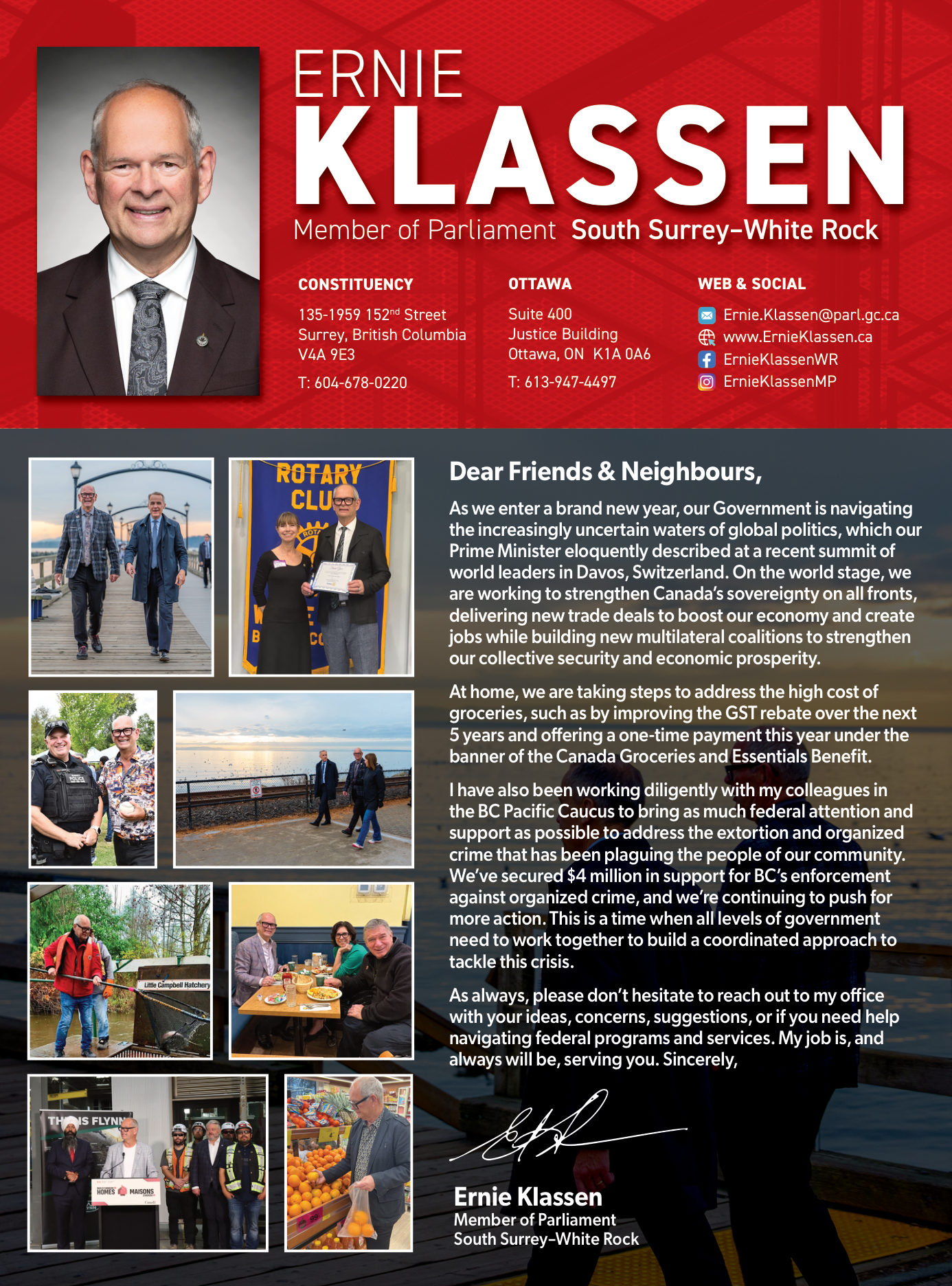 Winter 2026 newsletter, page 1